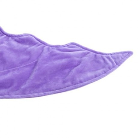 SOFT FLANNEL KIDS SLEEPING BAG / BLANKET FOR OUTDOOR / TRAVEL / HOME (PURPLE)