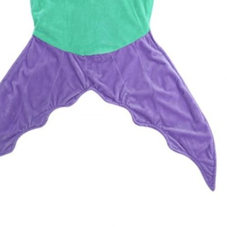 SOFT FLANNEL KIDS SLEEPING BAG / BLANKET FOR OUTDOOR / TRAVEL / HOME (PURPLE)