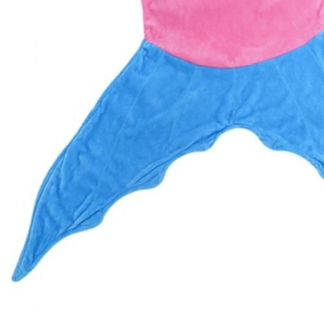 SOFT FLANNEL KIDS SLEEPING BAG / BLANKET FOR OUTDOOR / TRAVEL / HOME (LIGHT BLUE)