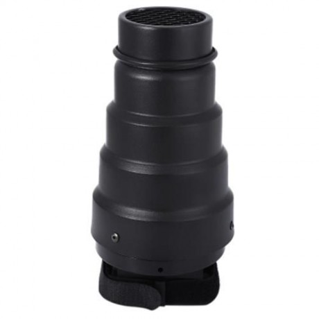 UNIVERSAL EXTENDER CONICAL HONEYCOMB GRID SPEEDLIGHT FLASH SNOOT WITH 5PCS COLOR FILTER (B