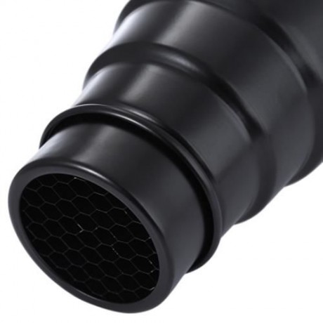CY EXTENDER CONICAL HONEYCOMB GRID LARGE SIZE SNOOT WITH 5PCS COLOR FILTER (BLACK)