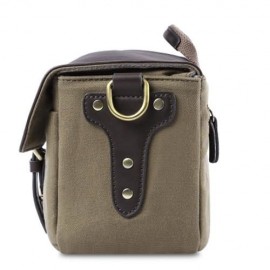 CADEN P1 SHOULDER MESSENGER BAG LEATHER SHOCKPROOF CAMERA HANDBAG FOR DSLR (DEEP BROWN)