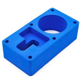 CADEN P1 UNIVERSAL SHOCKPROOF CAMERA VIDEO INSERT STORAGE BAG LINER (BLUE AND YELLOW)