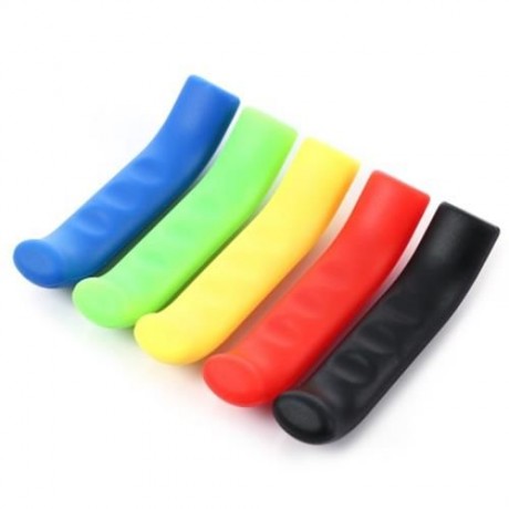 PAIRED MOUNTAIN ROAD BIKE BRAKE HANDLE SILICONE PROTECTIVE SLEEVE (RED)