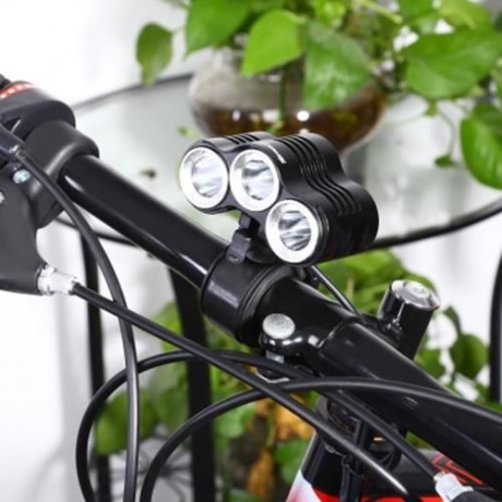 SKYWOLFEYE TLY - 47 10W 1000LM T6 LED BICYCLE LIGHT HEADLIGHT (BLACK)