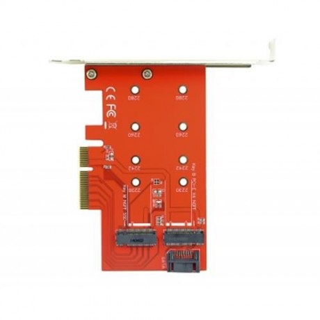 4 LANE XP941 SATA PCI-E ADAPTER M6E NGFF SSD FOR SM951 PM951 MEMORY CHIP (RED)