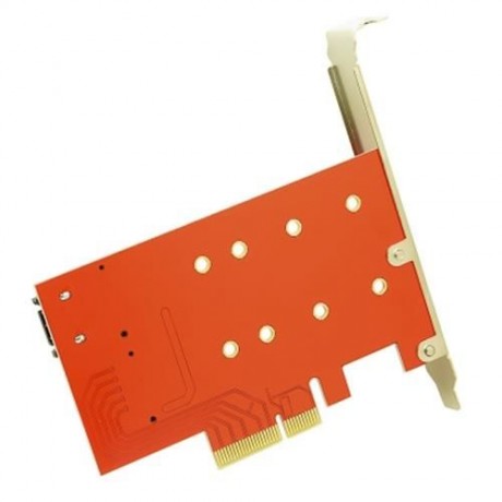 4 LANE XP941 SATA PCI-E ADAPTER M6E NGFF SSD FOR SM951 PM951 MEMORY CHIP (RED)