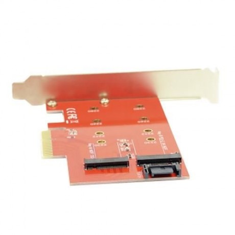 4 LANE XP941 SATA PCI-E ADAPTER M6E NGFF SSD FOR SM951 PM951 MEMORY CHIP (RED)