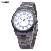 TOPMOST 1932 MEN QUARTZ WATCH DATE DISPLAY WATER RESISTANCE LUMINOUS POINTER WRISTWATCH (W