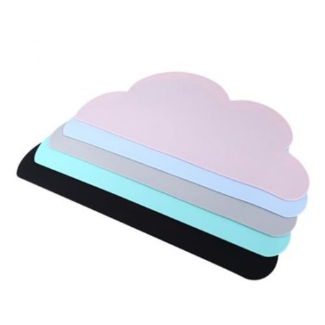 SILICONE NON-SLIP CLOUD SHAPE KIDS PLACEMAT DINNERWARE TABLE MAT (PINK)