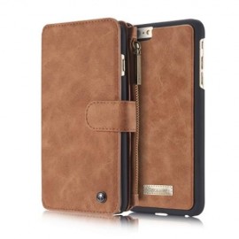 2 IN 1 PU LEATHER POCKET PROTECTIVE CASE FOR IPHONE 6 / 6S FULL BODY MOBILE SHELL WITH CAR
