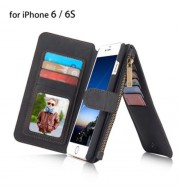 2 IN 1 PU LEATHER POCKET PROTECTIVE CASE FOR IPHONE 6 / 6S FULL BODY MOBILE SHELL WITH CAR
