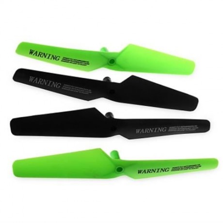 ORIGINAL SKRC PROPELLER ACCESSORY FOR Q16 RC QUADCOPTER DRONE - 4PCS (BLACK AND GREEN)