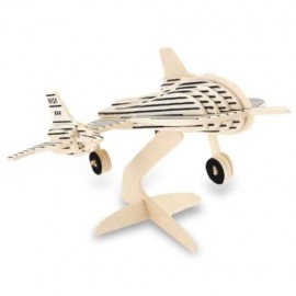 SEALAND WP - 115 WOODEN 3D BLACK BIRD AIRCRAFT MODEL SIMULATION CONSTRUCTION KIT TOY (APRI