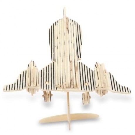 SEALAND WP - 115 WOODEN 3D BLACK BIRD AIRCRAFT MODEL SIMULATION CONSTRUCTION KIT TOY (APRI