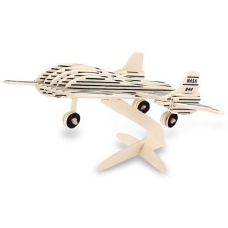 SEALAND WP - 115 WOODEN 3D BLACK BIRD AIRCRAFT MODEL SIMULATION CONSTRUCTION KIT TOY (APRI