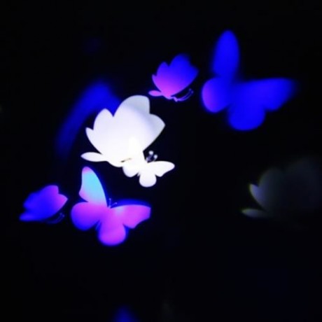 LIGHTME 100 - 240V 4W LED WATERPROOF BLUE AND WHITE BUTTERFLY LIGHT (BLUE AND WHITE)