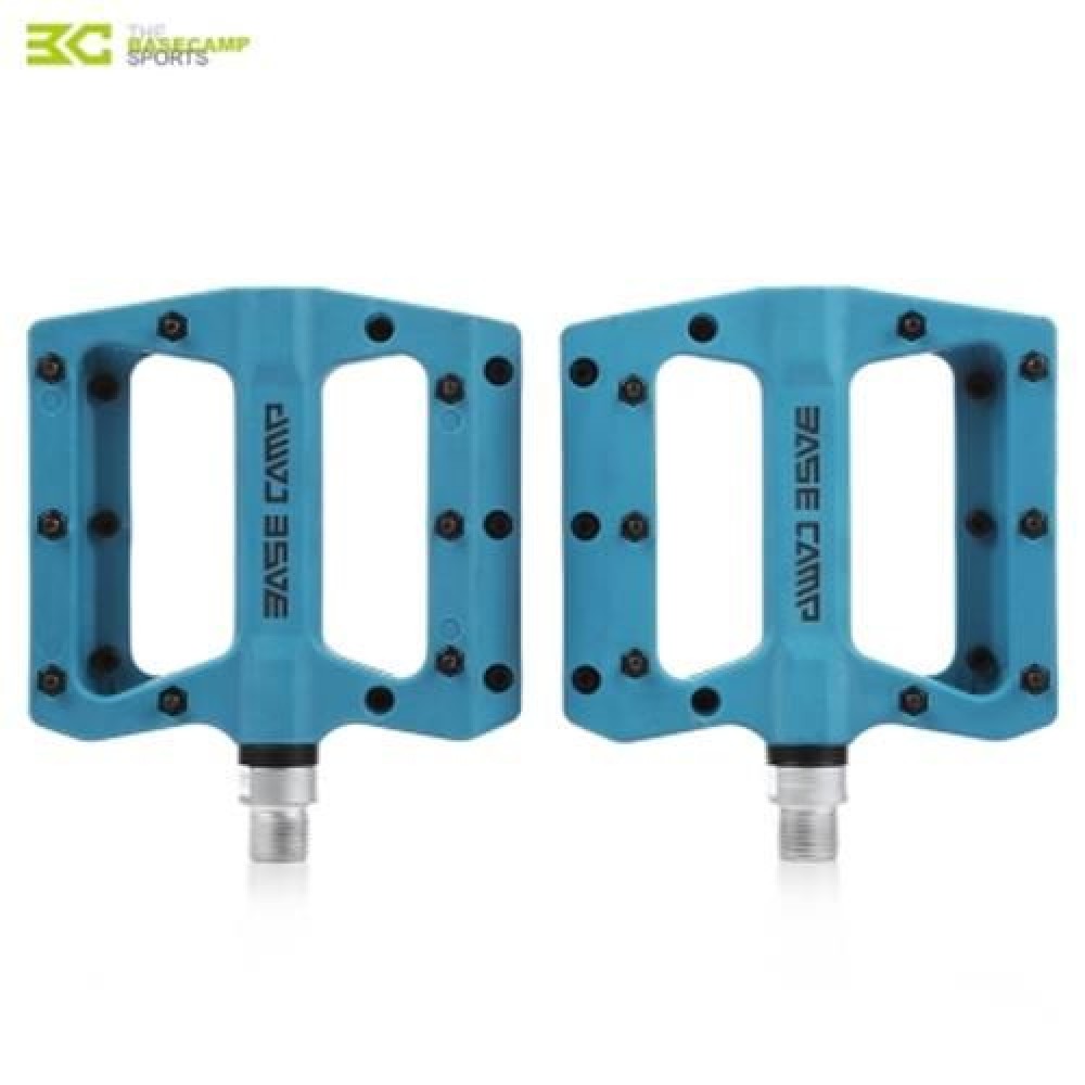 BASECAMP BC - 672 PAIRED FASHION NYLON BIKE PEDAL FOR MOUNTAIN ROAD BICYCLE (BLUE)