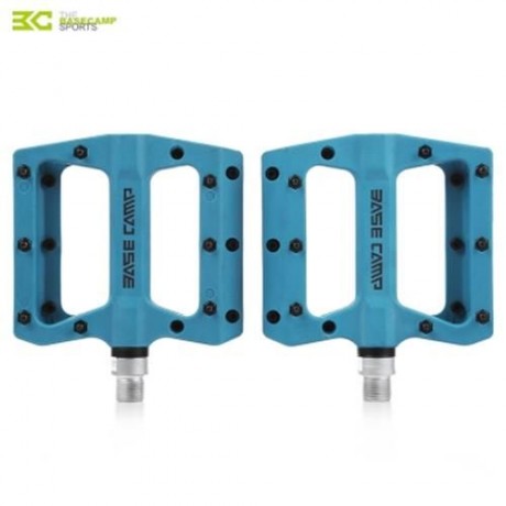 BASECAMP BC - 672 PAIRED FASHION NYLON BIKE PEDAL FOR MOUNTAIN ROAD BICYCLE (BLUE)