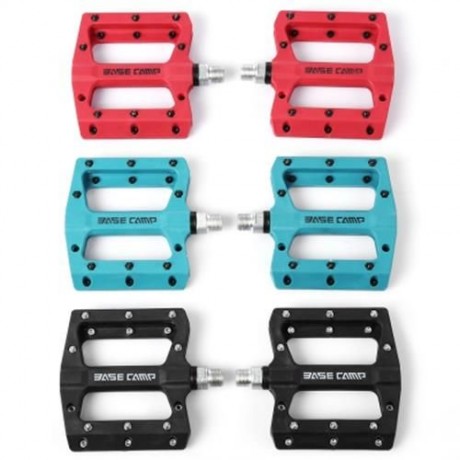 BASECAMP BC - 672 PAIRED FASHION NYLON BIKE PEDAL FOR MOUNTAIN ROAD BICYCLE (BLUE)