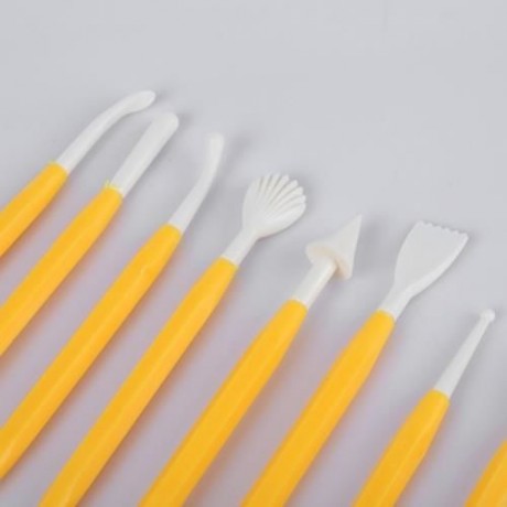 11PCS CAKE FONDANT DECORATING SUGAR CRAFT COOKIES CUTTER TOOLS (COLORMIX)