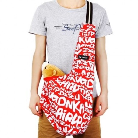 TAILUP FASHION OXFORD CLOTH PET DOG CAT CARRIER BAG SIDE HEAD OUT SINGLE SHOULDER PACK (RE