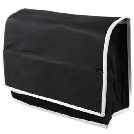 6 POCKETS BESIDE STORAGE MATTRESS FOR HEADBOARD BED BATHROOM (BLACK)