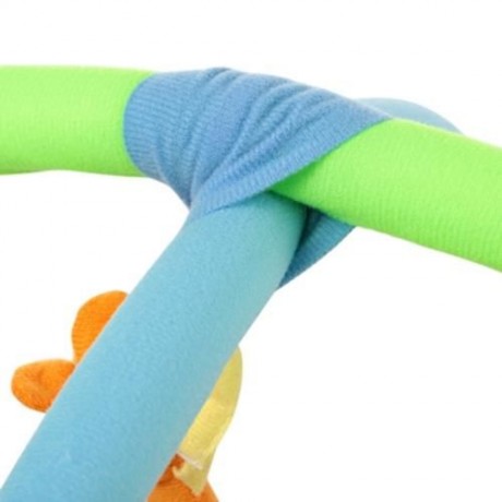 BABY SOFT PLAY MAT DEER GYM BLANKET WITH FRAME RATTLE CRAWLING TOY (COLORMIX)