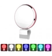 BR34 SEVEN COLORS SELFIE LED FILL-IN FLASHLIGHT ADJUSTABLE LIGHTNESS WITH MIRROR FOR UNIVE