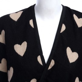 OVERSIZE HEART PRINTED TASSEL DECORATION LADIES PASHMINA (BROWN)