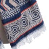 NATIONAL WIND OVERLENGTH GEOMETRY PRINT PASHMINA SCARF FOR LADIES (BLUE)