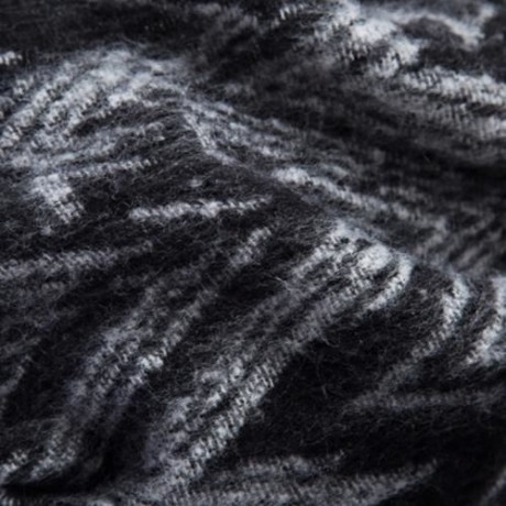 VINTAGE RHOMBUS PRINTED LADIES WARM SCARF (BLACK)