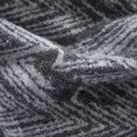 VINTAGE RHOMBUS PRINTED LADIES WARM SCARF (GRAY)
