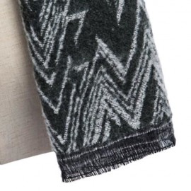 VINTAGE RHOMBUS PRINTED LADIES WARM SCARF (ARMY GREEN)