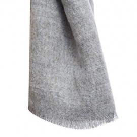 VINTAGE KNITTING LADIES WARM SCARF (YELLOW   GRAY)