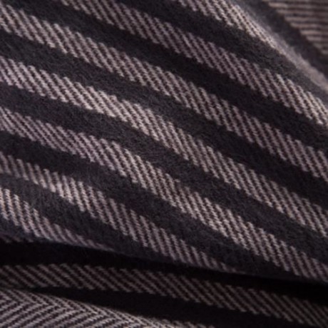 STYLISH STRIPE TASSEL DOUBLE FACED LADIES WARM SCARF (COFFEE)