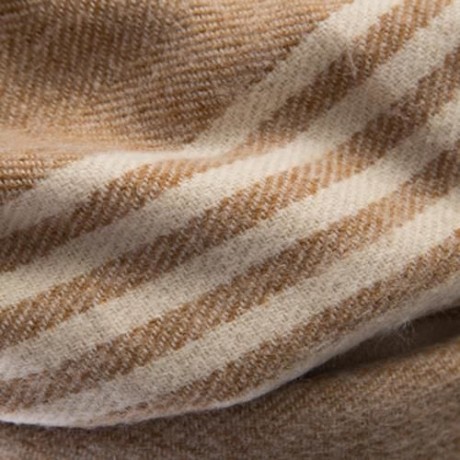 STYLISH STRIPE TASSEL DOUBLE FACED LADIES WARM SCARF (EARTHY)