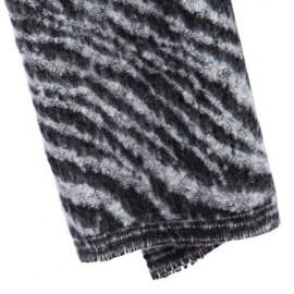 VINTAGE HOUNDSTOOTH ZEBRA-STRIPE LADIES WARM SCARF (BLUISH VIOLET)