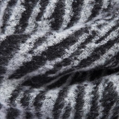 VINTAGE HOUNDSTOOTH ZEBRA-STRIPE LADIES WARM SCARF (BLUISH VIOLET)