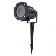 LIGHTME MULTICOLOR LED PROJECTION LAMP WATERPROOF ROTATING LIGHTS WITH 10PCS SWITCHABLE PA