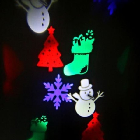 LIGHTME MULTICOLOR LED PROJECTION LAMP WATERPROOF ROTATING LIGHTS WITH 10PCS SWITCHABLE PA