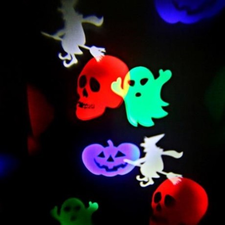 LIGHTME MULTICOLOR LED PROJECTION LAMP WATERPROOF ROTATING LIGHTS WITH 10PCS SWITCHABLE PA