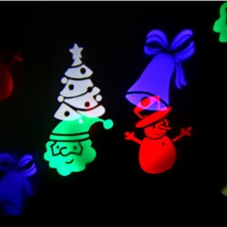 LIGHTME MULTICOLOR LED PROJECTION LAMP WATERPROOF ROTATING LIGHTS WITH 10PCS SWITCHABLE PA