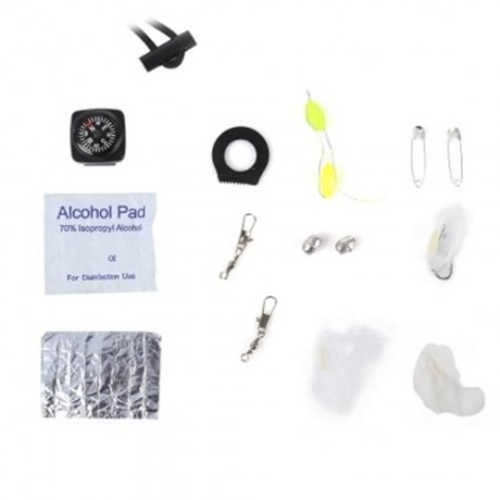 OUTDOOR MULTIFUNCTIONAL PARACORD COMPASS BRACELET SET WITH MINI SAW SURVIVAL GEAR (DESERT 