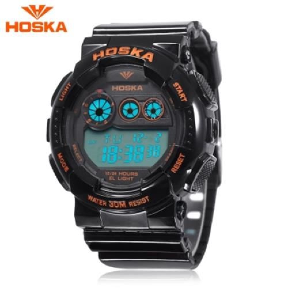 HOSKA H017B CHILDREN DIGITAL WATCH ALARM CHRONOGRAPH LED CALENDAR 3ATM SILICONE BAND WRIST HOSKA H017B CHILDREN DIGITAL WATCH ALARM CHRONOGRAPH LED CALENDAR 3ATM SILICONE BAND WRIST