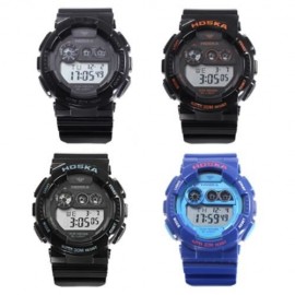 HOSKA H017B CHILDREN DIGITAL WATCH ALARM CHRONOGRAPH LED CALENDAR 3ATM SILICONE BAND WRIST