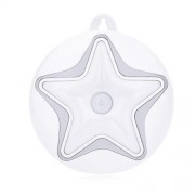 STARFISH SHAPE LED HUMAN BODY INDUCTION NIGHT LIGHT WITH USB CABLE (WHITE)