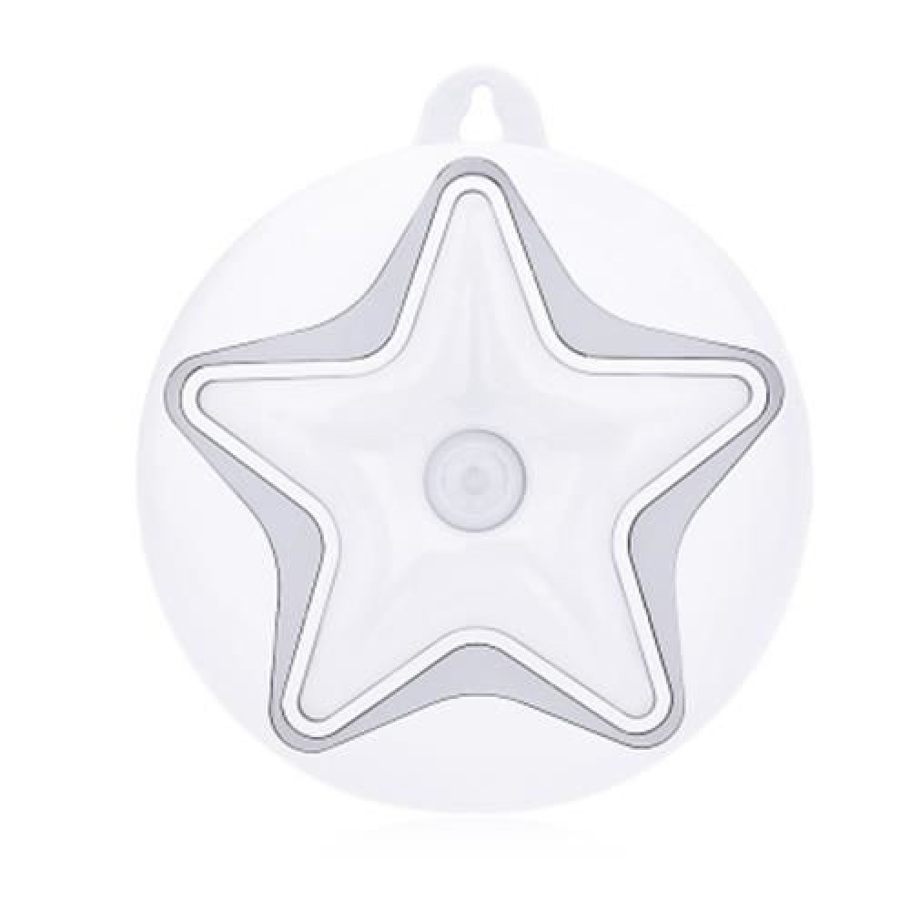 STARFISH SHAPE LED HUMAN BODY INDUCTION NIGHT LIGHT WITH USB CABLE (WHITE)