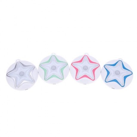 STARFISH SHAPE LED HUMAN BODY INDUCTION NIGHT LIGHT WITH USB CABLE (WHITE)