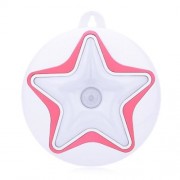 STARFISH SHAPE LED HUMAN BODY INDUCTION NIGHT LIGHT WITH USB CABLE (RED)